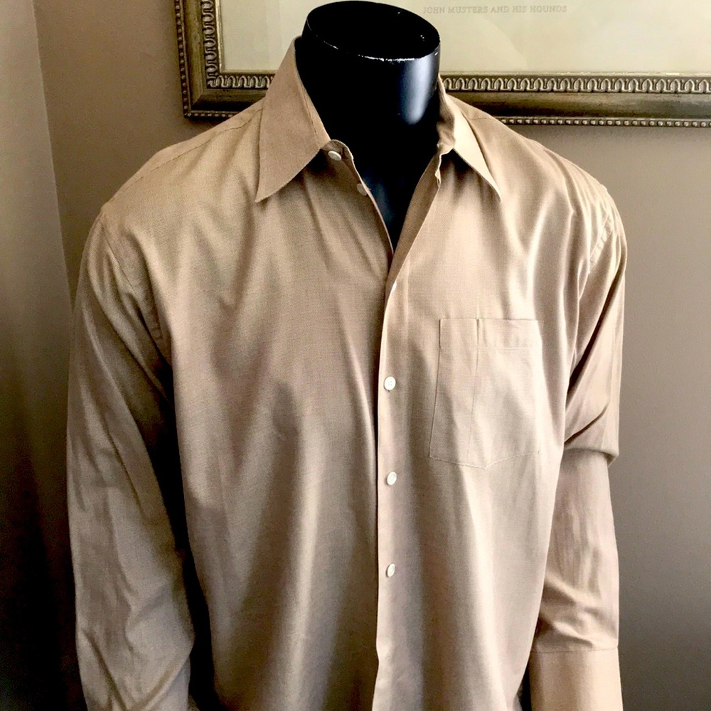 Kenneth Cole 17 x 34-35 cotton button down shirt